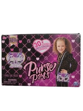 Purse Pets Kids Cat Crossbody Purse in Purple and White New In Box
